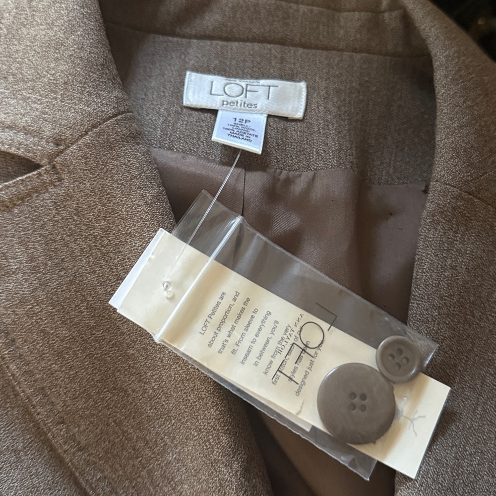 LOFT Brown Two-Button Blazer - image 4